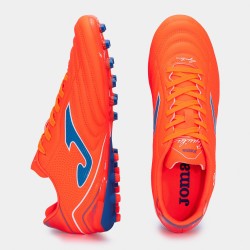 Scarpe calcio Aguila 24 erba artificiale AG arancione blu reale