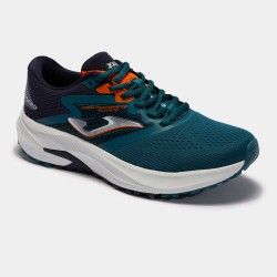 Scarpe running Speed 22 uomo petrolio arancione fluorescente