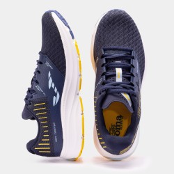 Scarpe running Victory 22 uomo blu navy zafferano
