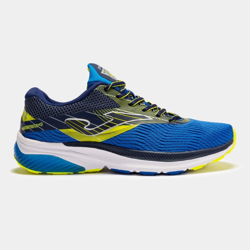 Scarpe running Victory 22 uomo blu reale verde fluorescente
