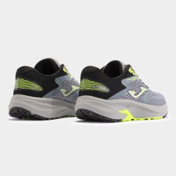 Scarpe running Speed 24 uomo grigio giallo fluorescente