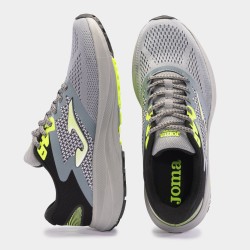 Scarpe running Speed 24 uomo grigio giallo fluorescente