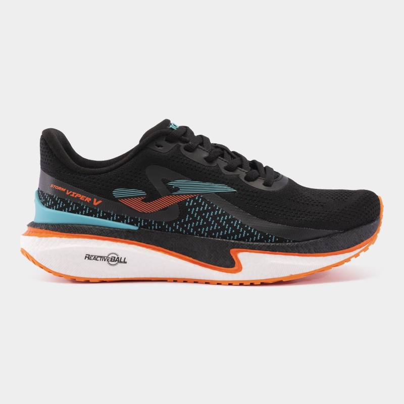 Scarpe running Viper 24 uomo nero turchese