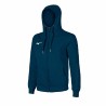 Felpa Zip Intera Con Cappuccio Mizuno Navy