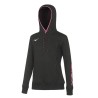 Felpa Con Cappuccio Donna Team Mizuno Nero