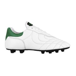 Scarpa Calcio Ag Bianco-Verde in pelle