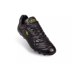 Scarpe Da Calcio Leng Scudetto B740Ag Da Uomo Professionali In Pelle Vera Nera