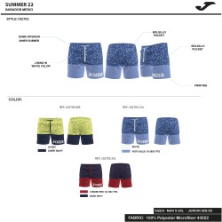 Costume bermuda uomo Pints giallo blu navy