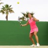Vestito da donna per Tennis BREAK colore rosa fluo