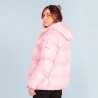 Giubbotto imbottito LION da Donna con Cappuccio colore rosa chiaro