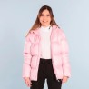 Giubbotto imbottito LION da Donna con Cappuccio colore rosa chiaro