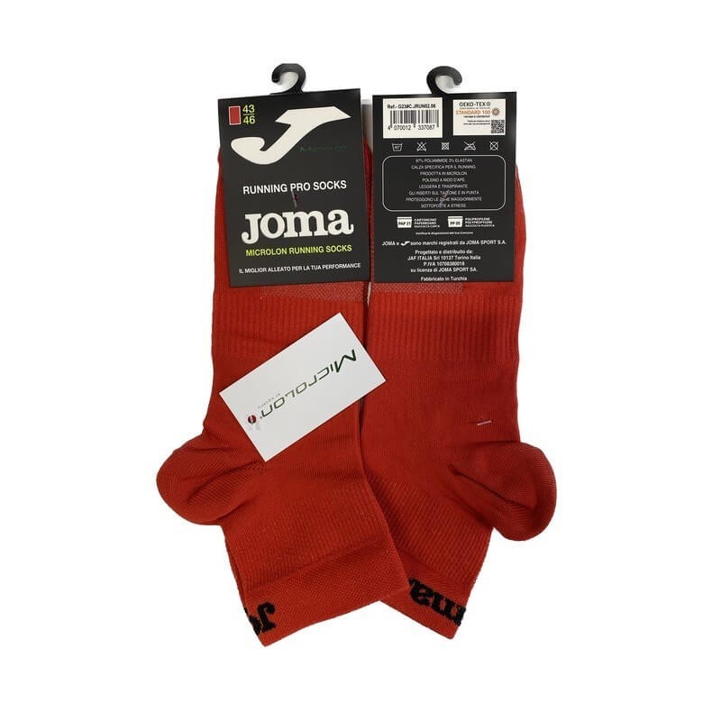 Calze Running Microlon colore Rosso