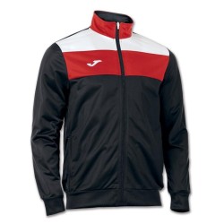 Giacca da Uomo con cerniera CREW colore nero bianco rosso