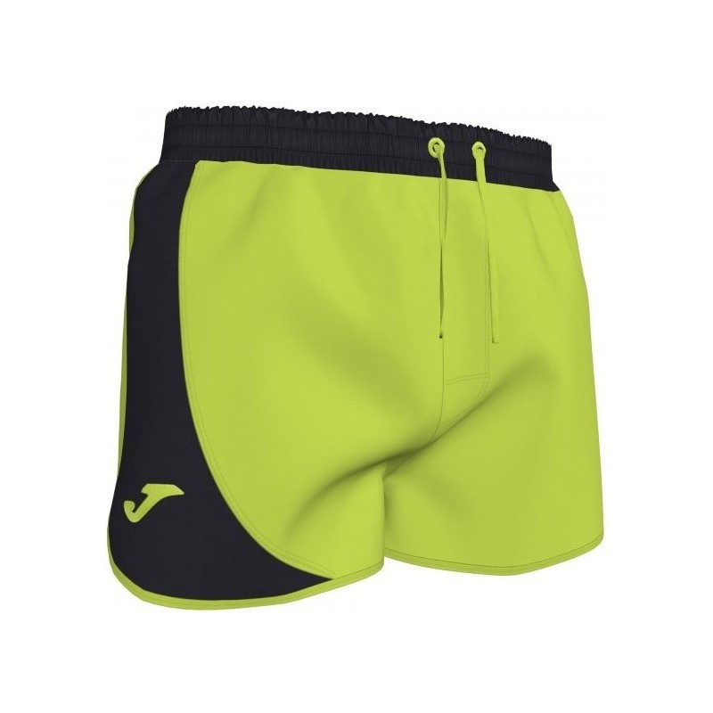 Costume da Bagno Corto da Uomo lima-nero