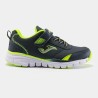 Scapre Joma Tempo da Bambino colore blu marino e lime