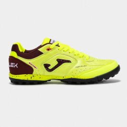 Scarpe calcio Top Flex 25 turf giallo fluorescente-bordeaux
