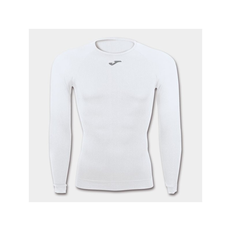 MAGLIA BRAMA CLASSIC MANICHE LUNGHE BIANCA