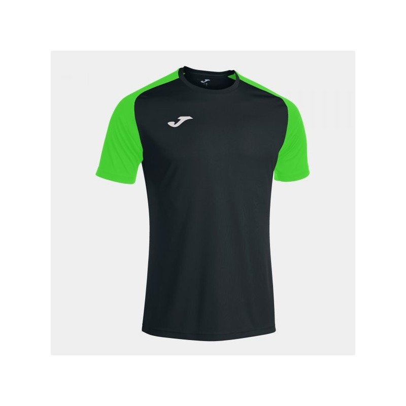 T-SHIRT MANICHE CORTE ACADEMY IV NERO VERDE FLUO
