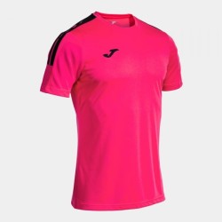 MAGLIA MANICHE CORTE OLIMPIADA FUXIA NERO