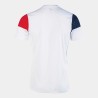 Maglia a manica corta uomo Crew V bianco rosso